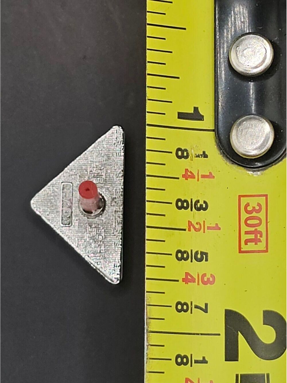 Prada Logo Style Triangle Stud Earrings - Picture 4 of 4